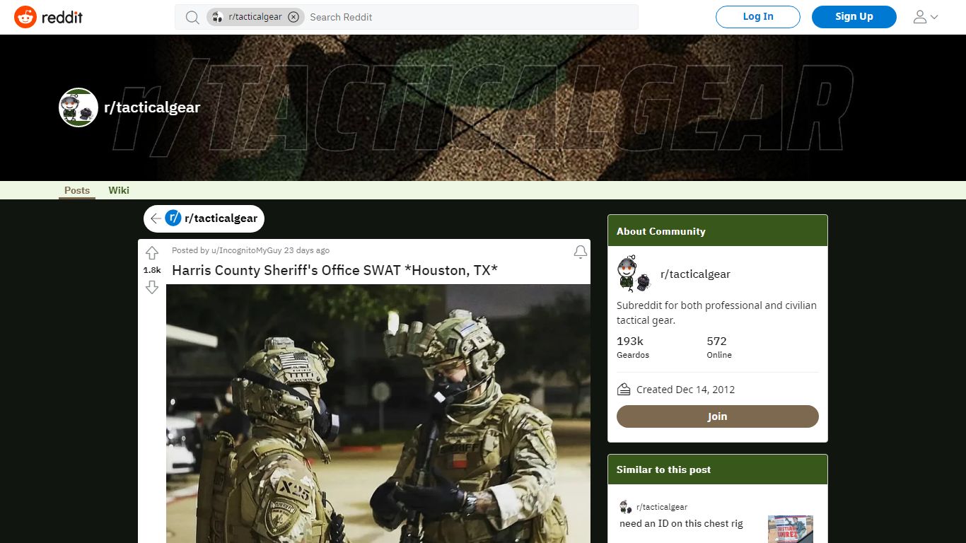 Harris County Sheriff's Office SWAT *Houston, TX* : tacticalgear